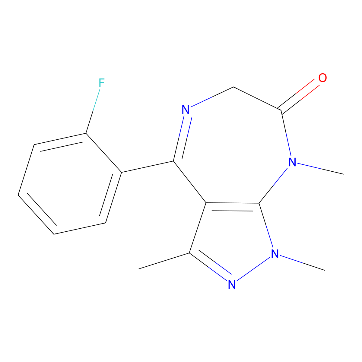 Zolazepam molecular structure, CAS 1286480-83-8