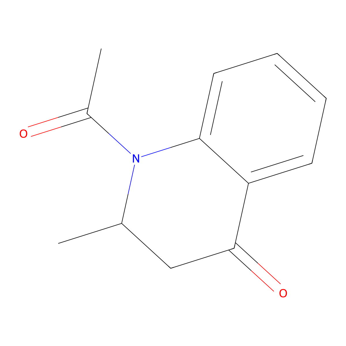 4(1H)-Quinolinone, 1-acetyl-2,3-dihydro-2-methyl- molecular structure, CAS 128649-34-3