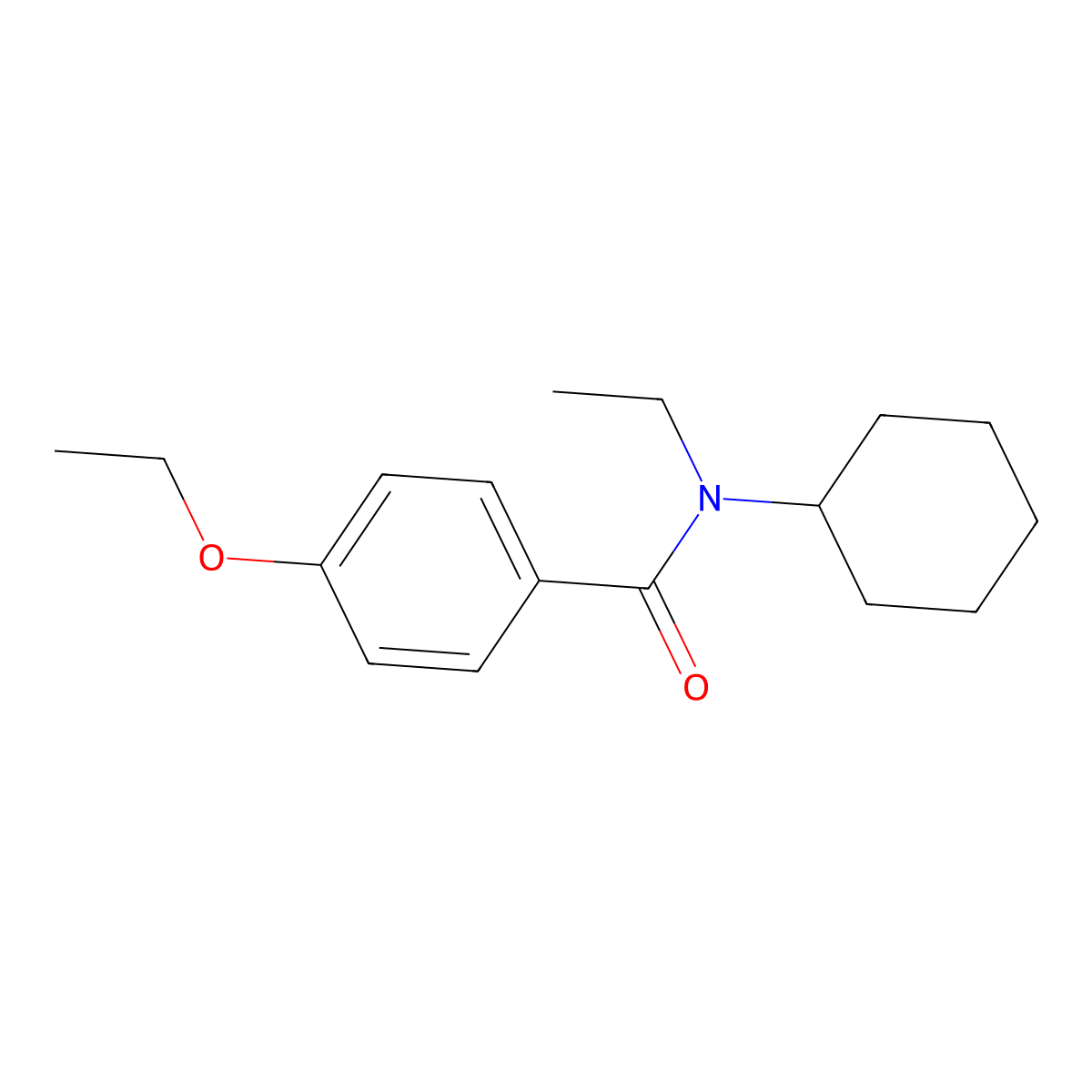 N-cyclohexyl-4-ethoxy-N-ethylbenzamide molecular structure, CAS 1286500-17-1