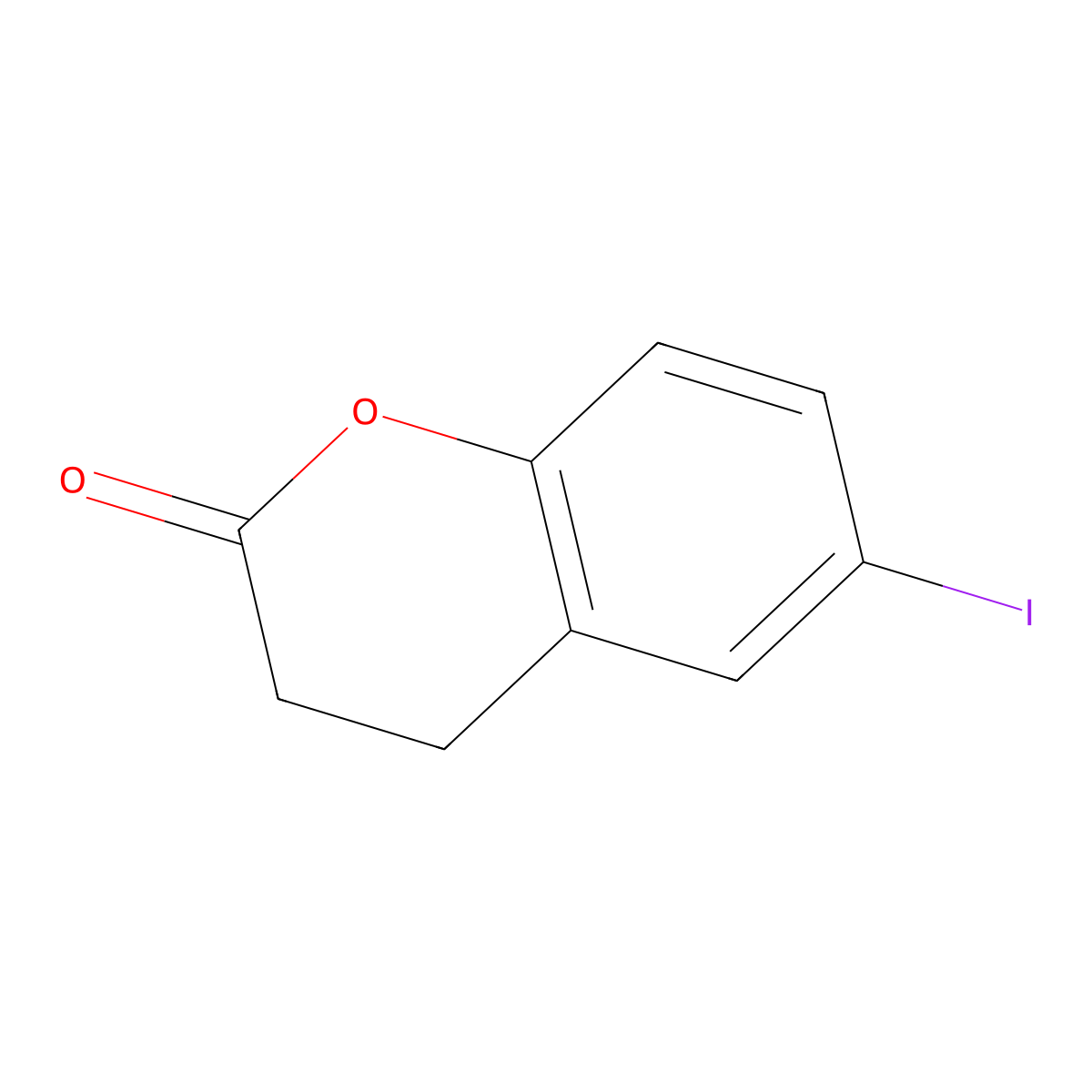 6-Iodochroman-2-one molecular structure, CAS 128651-99-0