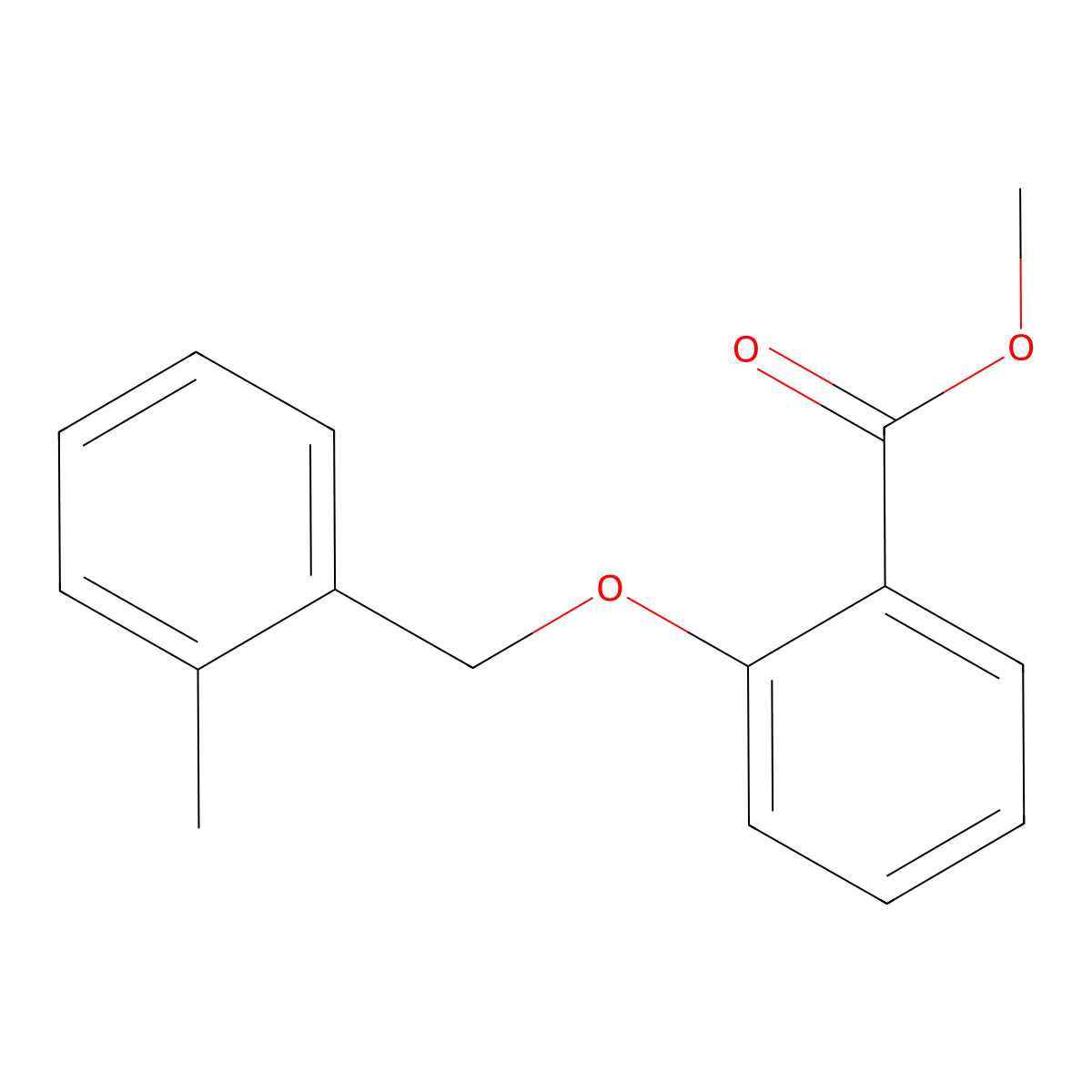 Methyl 2-((2-methylbenzyl)oxy)benzoate molecular structure, CAS 1286511-40-7