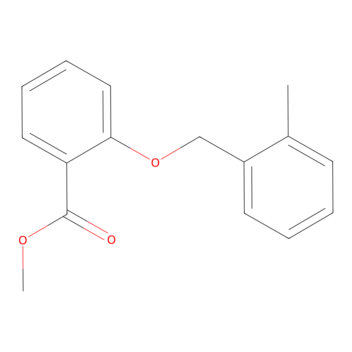 Methyl 2-((2-methylbenzyl)oxy)benzoate molecular structure, CAS 1286511-40-7