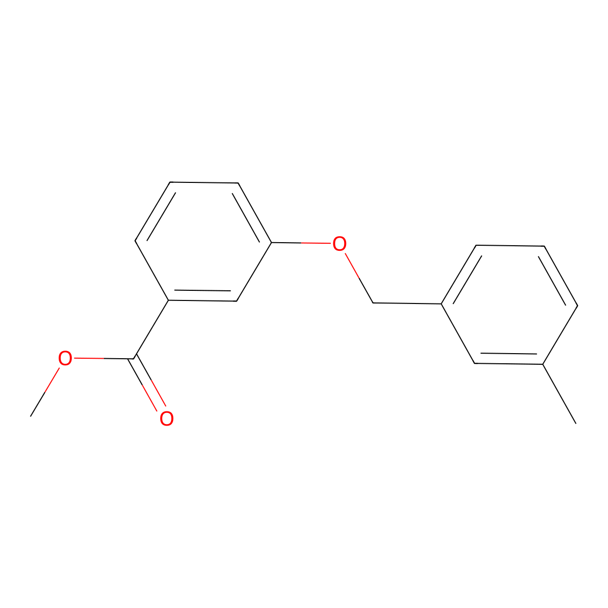Methyl 3-[(3-methylphenyl)methoxy]benzoate molecular structure, CAS 1286519-90-1