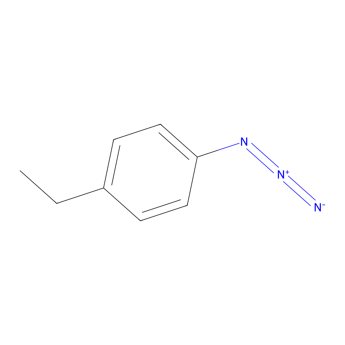 1-Azido-4-ethylbenzene molecular structure, CAS 128654-33-1