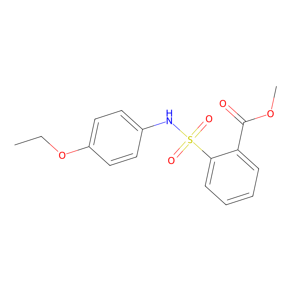 Methyl 2-[(4-ethoxyphenyl)sulfamoyl]benzoate molecular structure, CAS 1286591-29-4