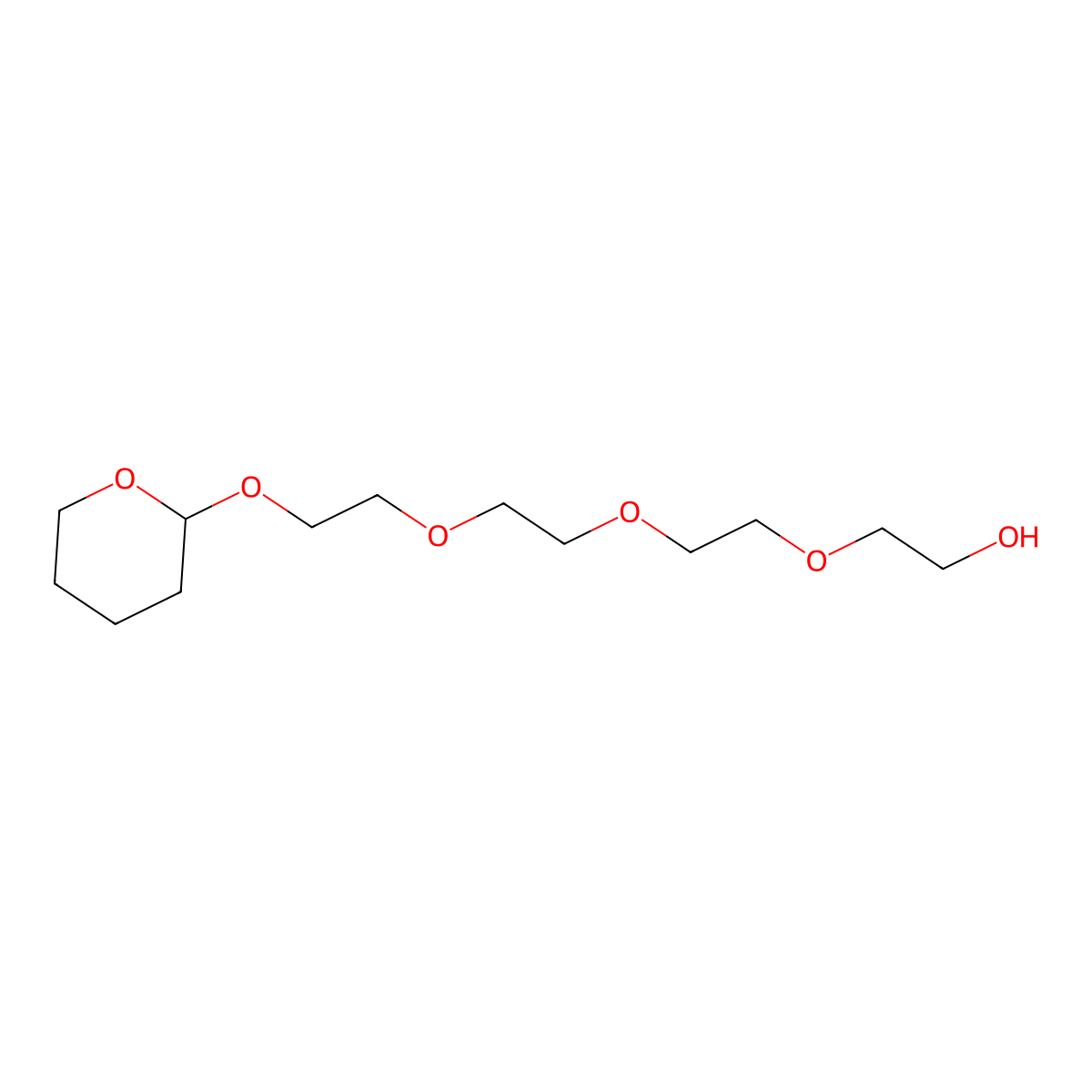 Thp-peg5 molecular structure, CAS 128660-97-9