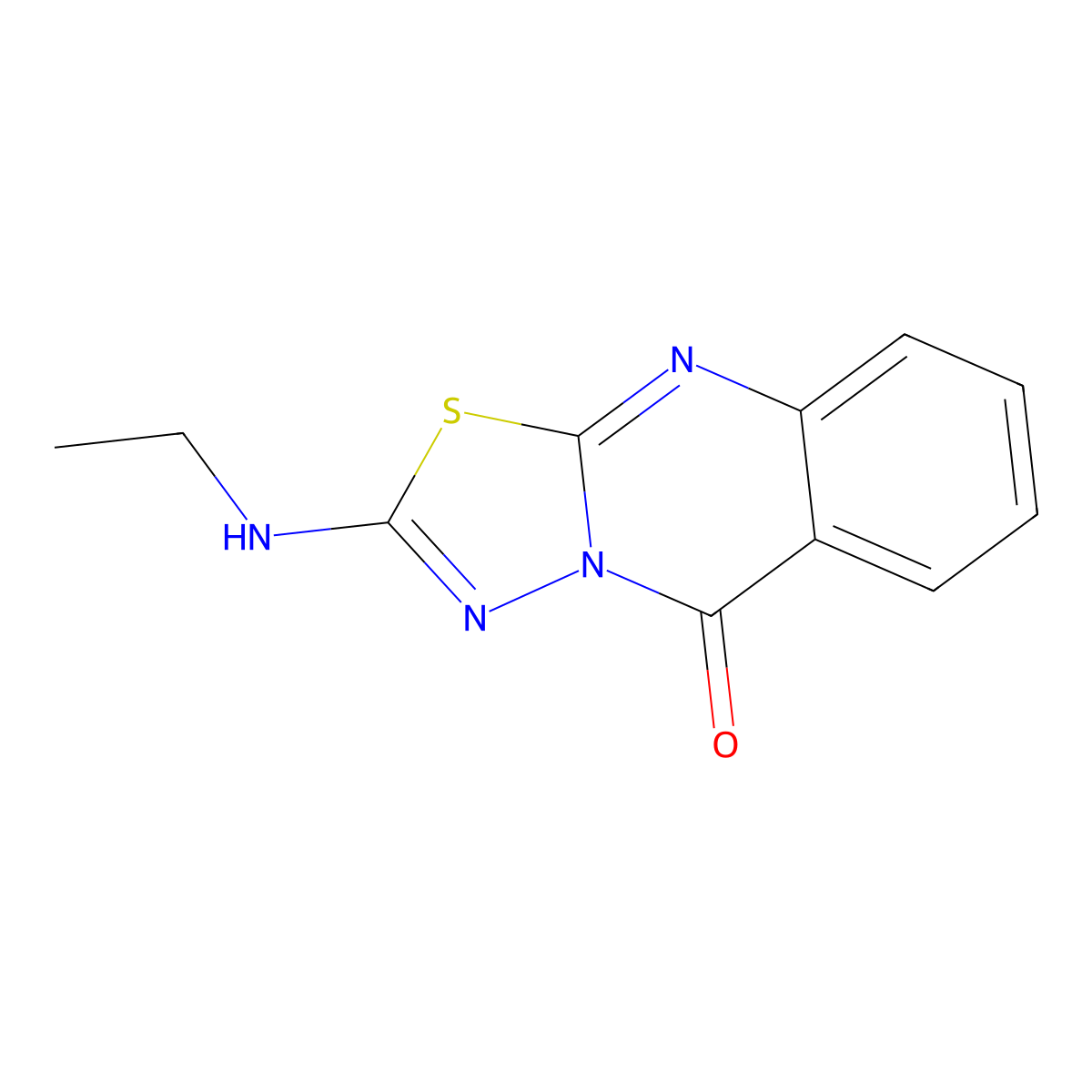 2-(ethylamino)-5H-[1,3,4]thiadiazolo[2,3-b]quinazolin-5-one molecular structure, CAS 1286632-44-7