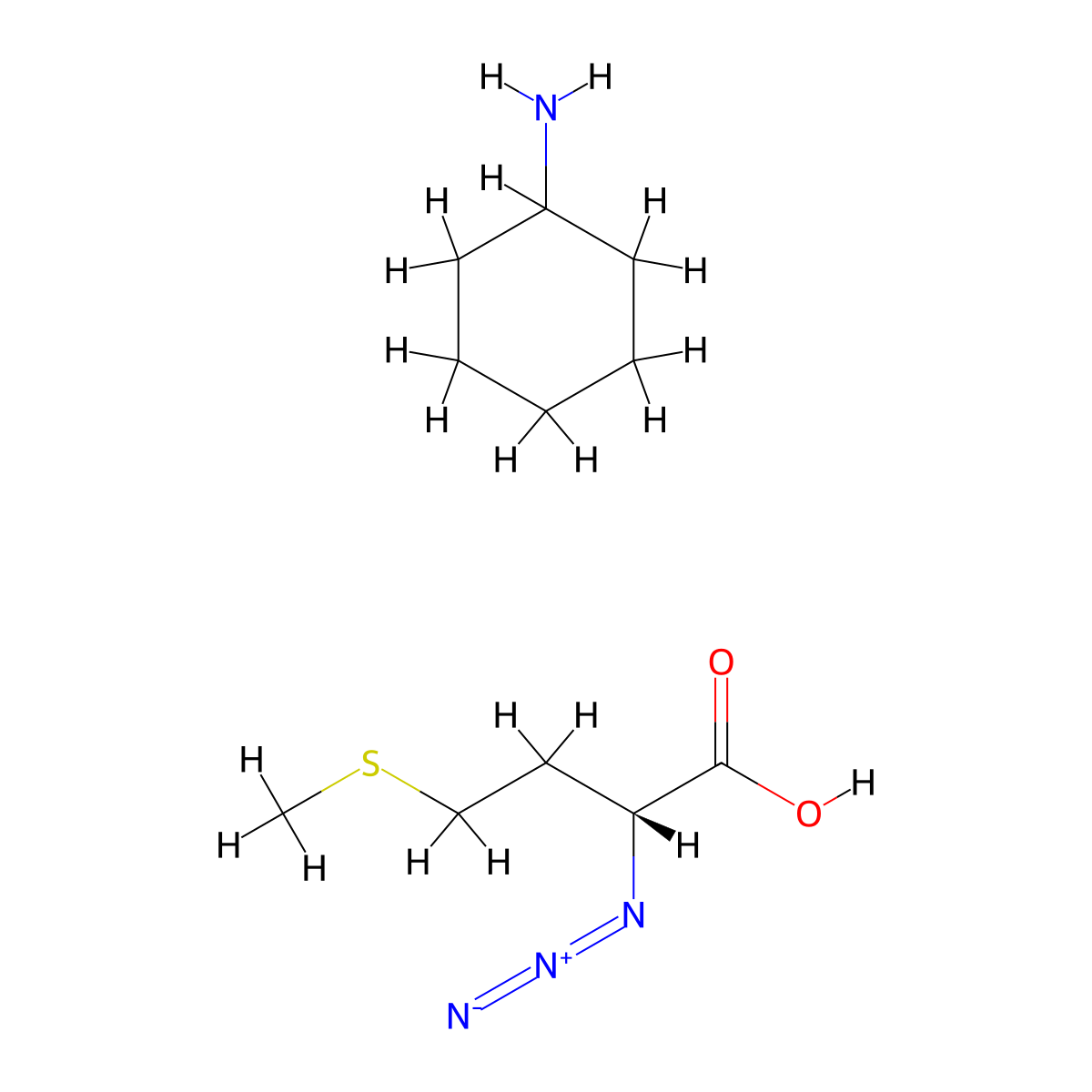 D-azidomethionine CHA salt molecular structure, CAS 1286670-97-0