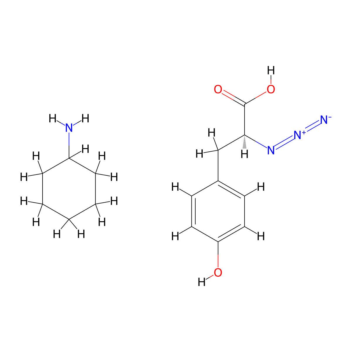 L-azidotyrosine CHA salt molecular structure, CAS 1286670-98-1