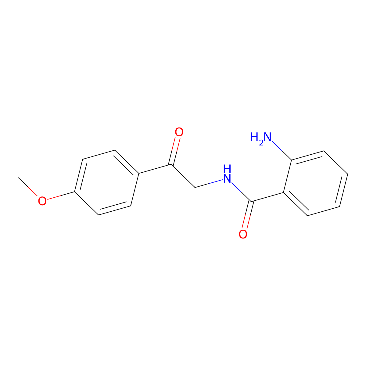 2-amino-N-(2-(4-methoxyphenyl)-2-oxoethyl)benzamide molecular structure, CAS 1286697-14-0