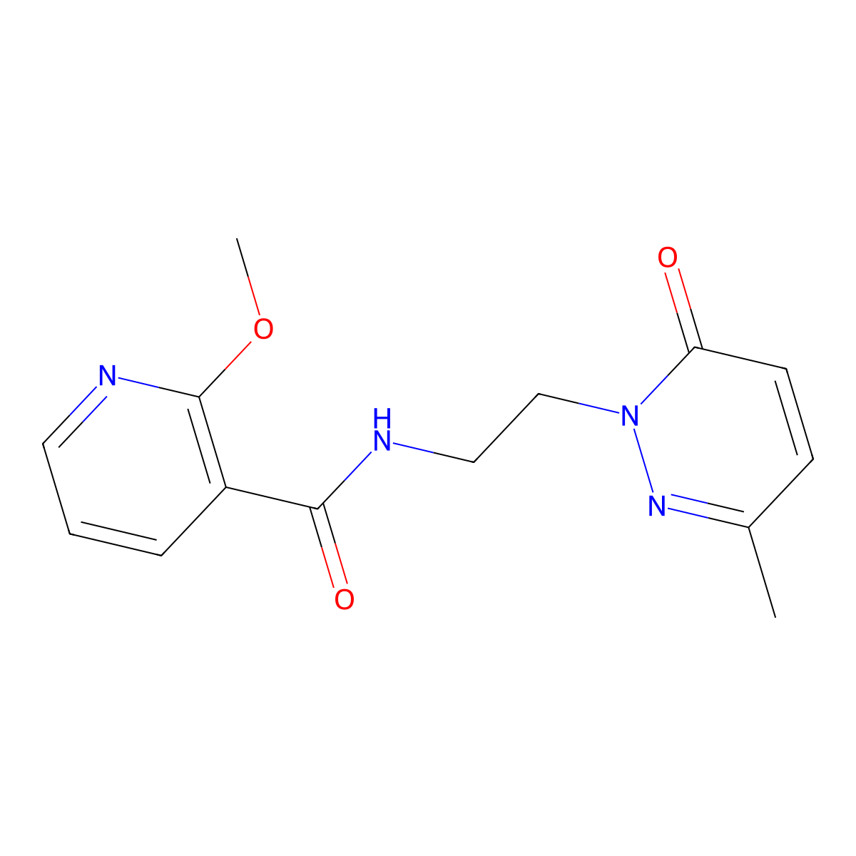 2-methoxy-N-(2-(3-methyl-6-oxopyridazin-1(6H)-yl)ethyl)nicotinamide molecular structure, CAS 1286703-55-6