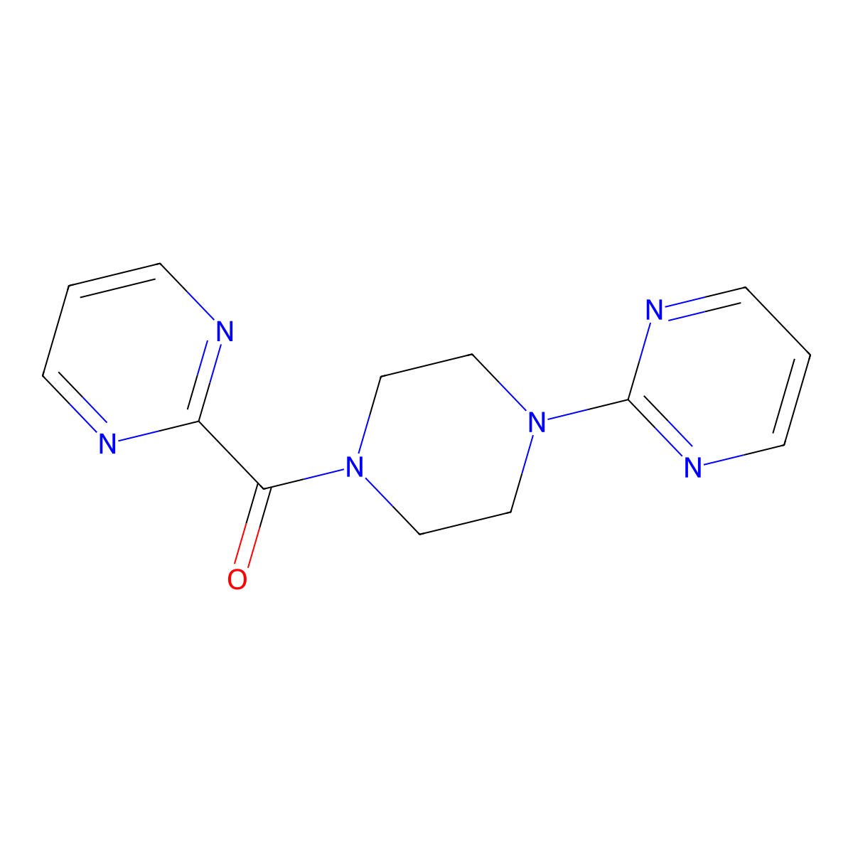 Pyrimidin-2-yl(4-(pyrimidin-2-yl)piperazin-1-yl)methanone molecular structure, CAS 1286704-09-3