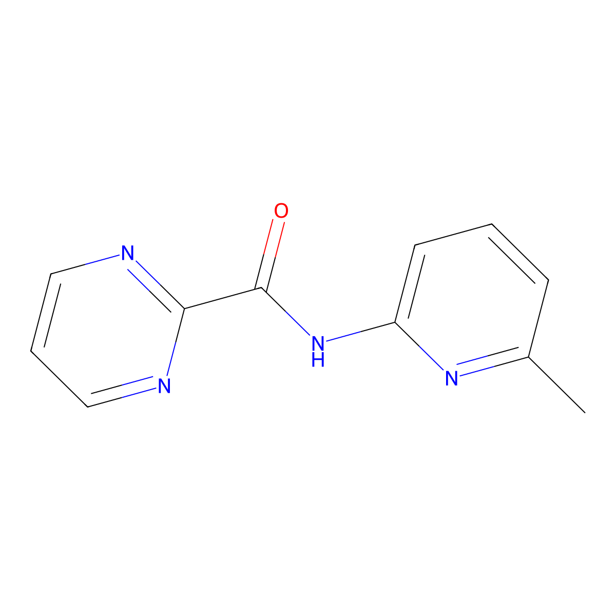 N-(6-methylpyridin-2-yl)pyrimidine-2-carboxamide molecular structure, CAS 1286711-91-8