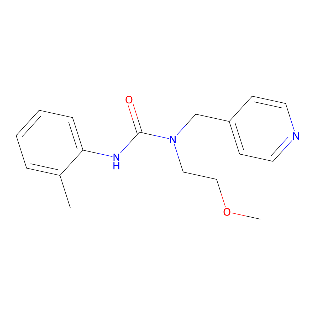 1-(2-Methoxyethyl)-1-(pyridin-4-ylmethyl)-3-(o-tolyl)urea molecular structure, CAS 1286712-02-4