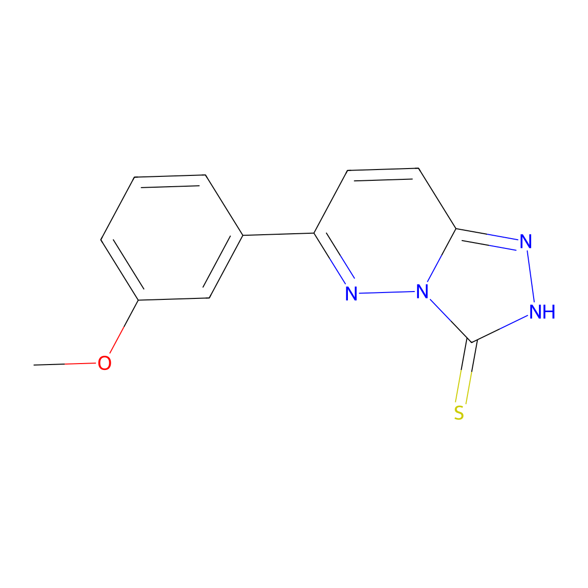 6-(3-Methoxyphenyl)-[1,2,4]triazolo[4,3-b]pyridazine-3-thiol molecular structure, CAS 1286713-50-5