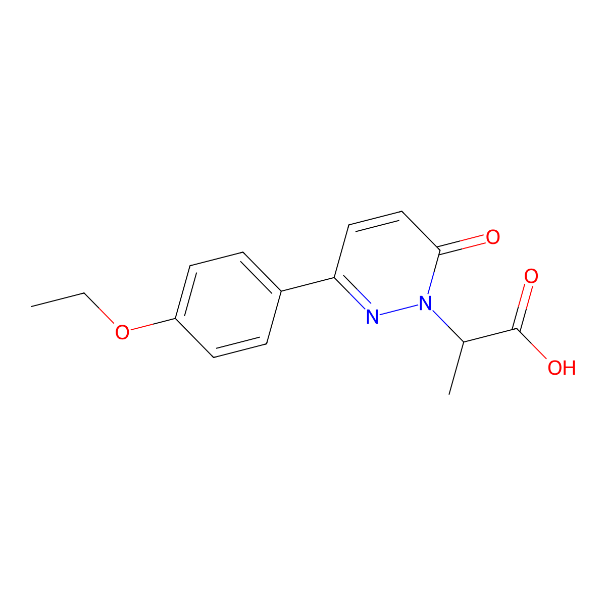 2-[3-(4-Ethoxyphenyl)-6-oxo-1,6-dihydropyridazin-1-yl]propanoic acid molecular structure, CAS 1286713-58-3