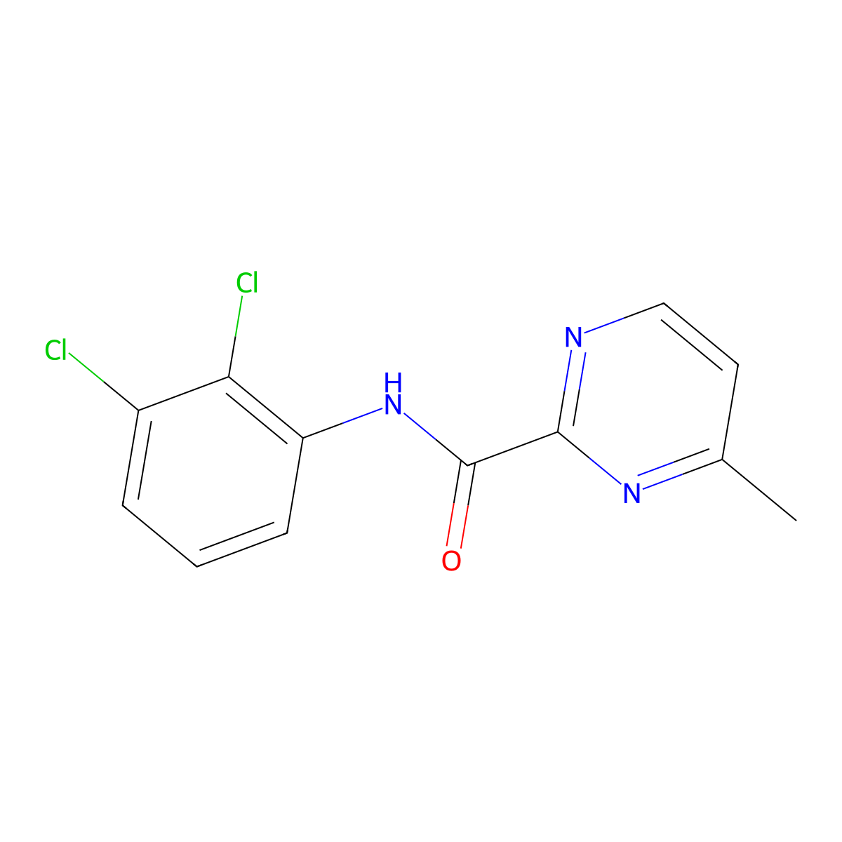 N-(2,3-dichlorophenyl)-4-methylpyrimidine-2-carboxamide molecular structure, CAS 1286713-69-6