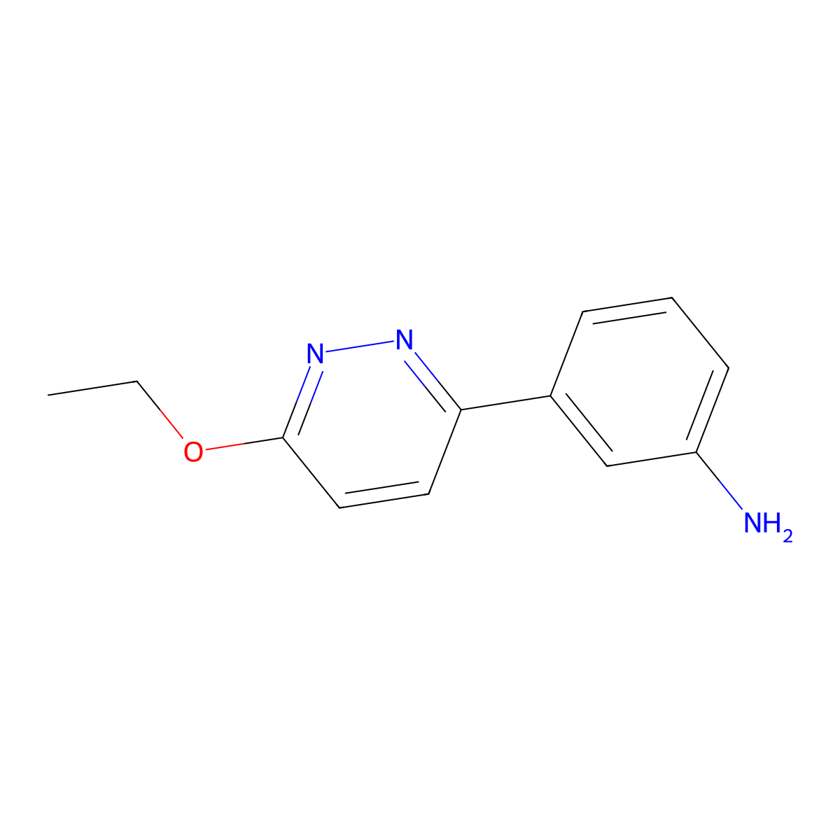 3-(6-Ethoxypyridazin-3-yl)aniline molecular structure, CAS 1286714-35-9