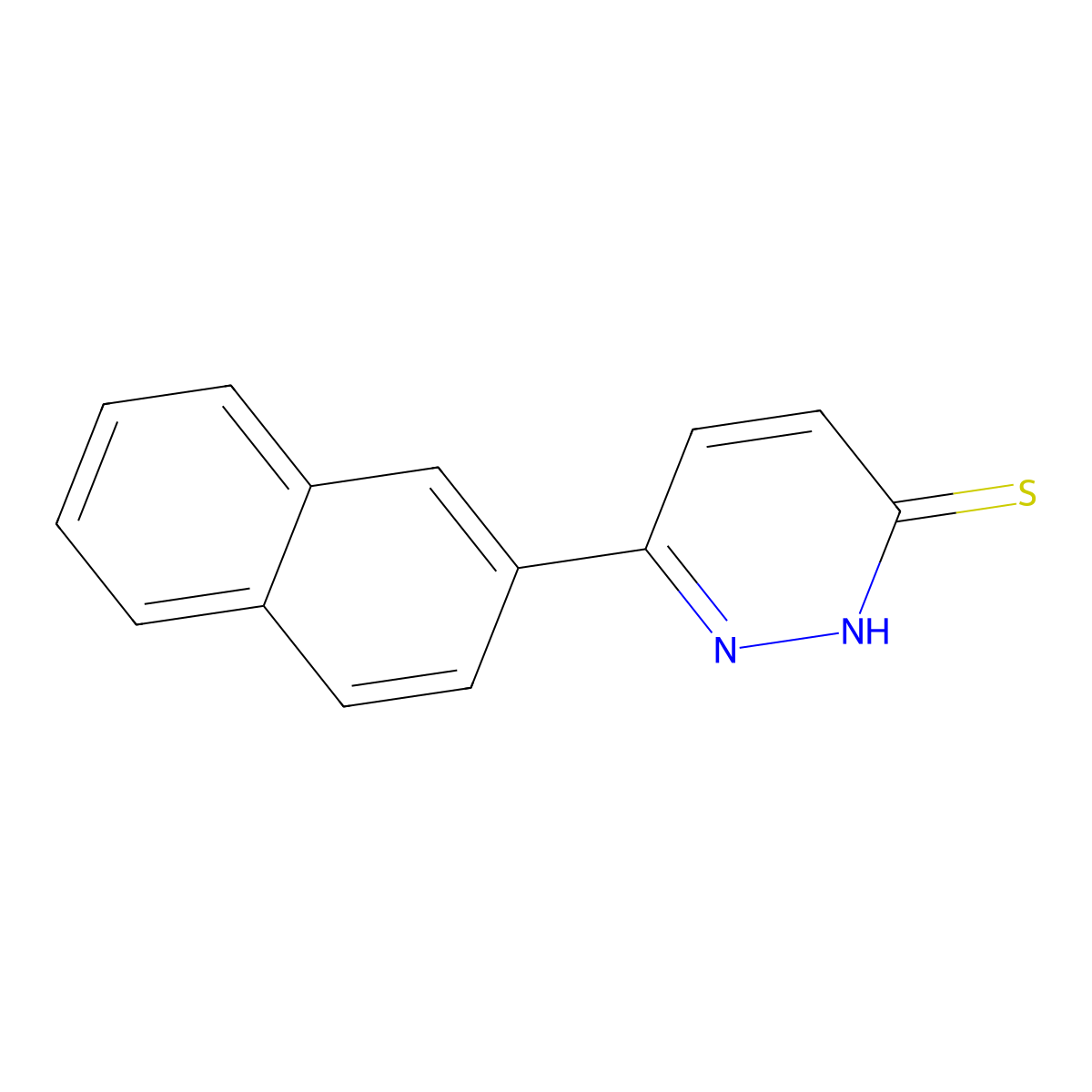 6-(Naphthalen-2-yl)pyridazine-3-thiol molecular structure, CAS 1286714-43-9