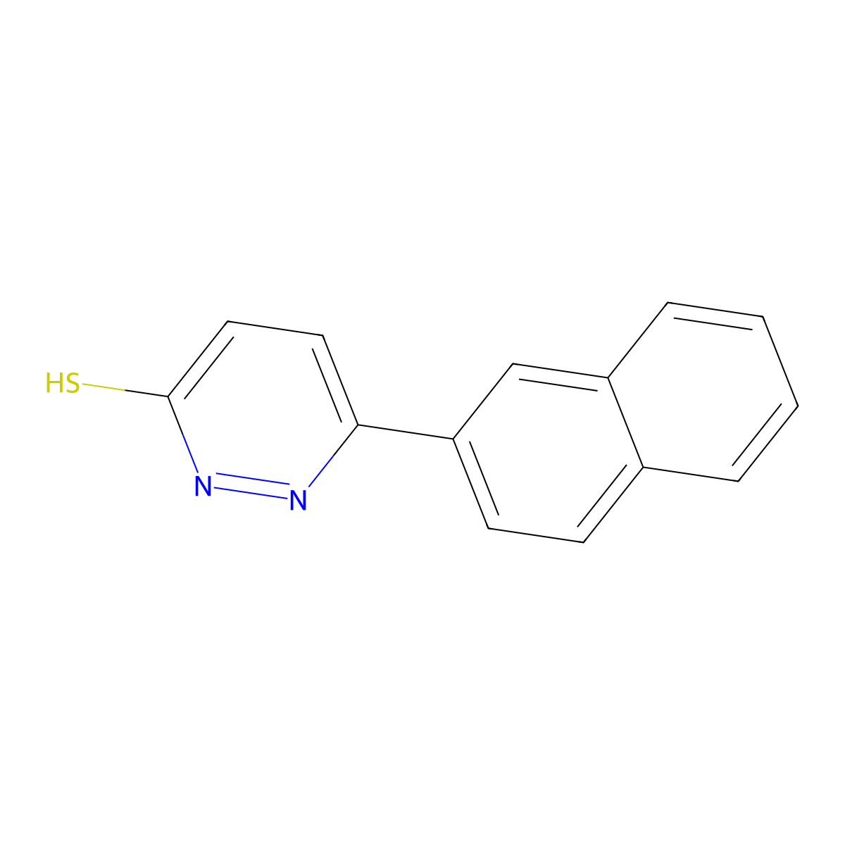 6-(Naphthalen-2-yl)pyridazine-3-thiol molecular structure, CAS 1286714-43-9