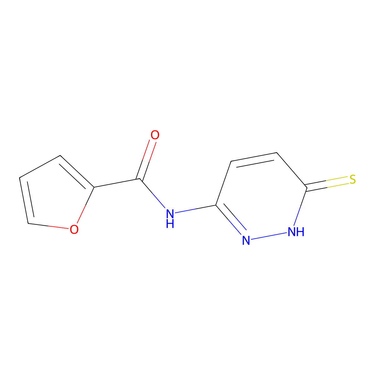 N-(6-Sulfanylpyridazin-3-yl)furan-2-carboxamide molecular structure, CAS 1286719-94-5