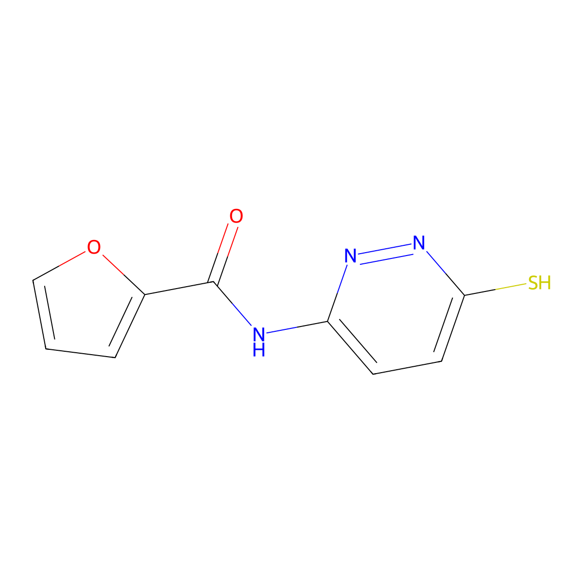 N-(6-Sulfanylpyridazin-3-yl)furan-2-carboxamide molecular structure, CAS 1286719-94-5