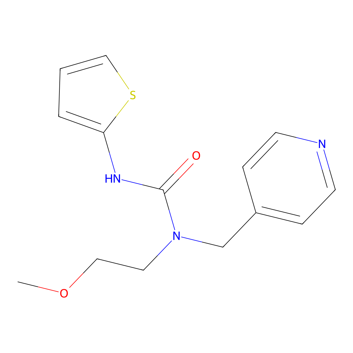 1-(2-Methoxyethyl)-1-(pyridin-4-ylmethyl)-3-(thiophen-2-yl)urea molecular structure, CAS 1286720-61-3