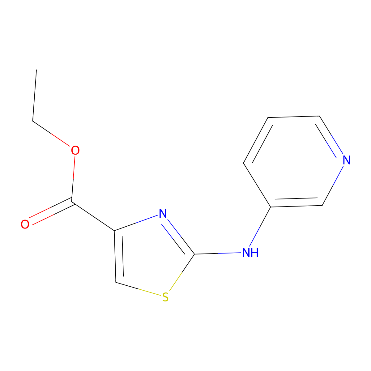 2-(Pyridin-3-ylamino)-thiazole-4-carboxylic acid ethyl ester molecular structure, CAS 1286721-00-3