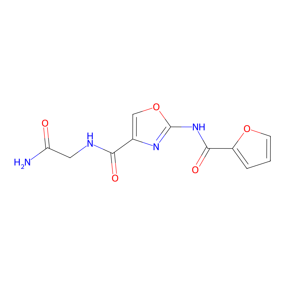 N-(2-amino-2-oxoethyl)-2-(furan-2-carboxamido)oxazole-4-carboxamide molecular structure, CAS 1286721-32-1