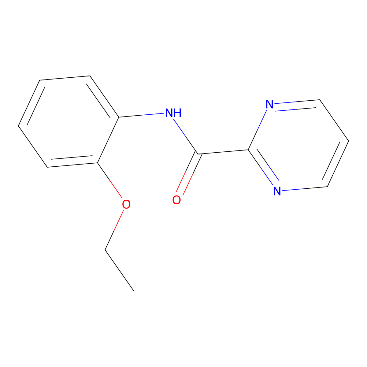N-(2-ethoxyphenyl)pyrimidine-2-carboxamide molecular structure, CAS 1286721-99-0