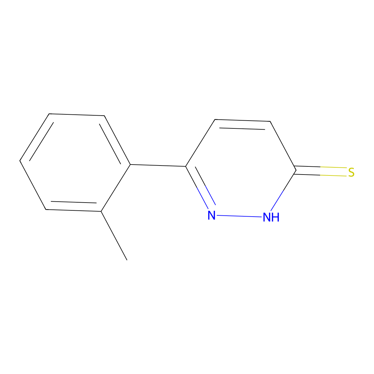 6-(o-Tolyl)pyridazine-3-thiol molecular structure, CAS 1286724-30-8