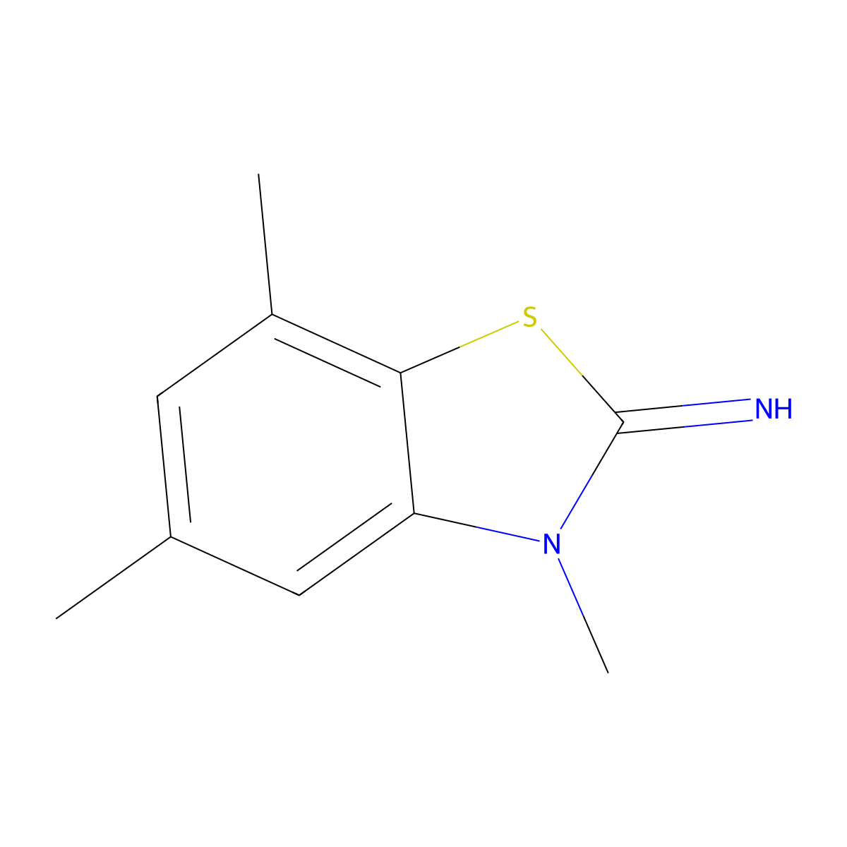 3,5,7-trimethylbenzo[d]thiazol-2(3H)-imine molecular structure, CAS 1286726-59-7