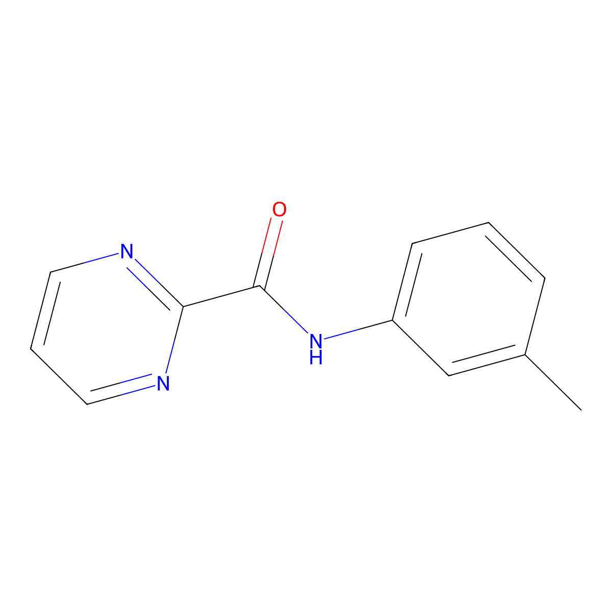 N-(m-tolyl)pyrimidine-2-carboxamide molecular structure, CAS 1286732-68-0