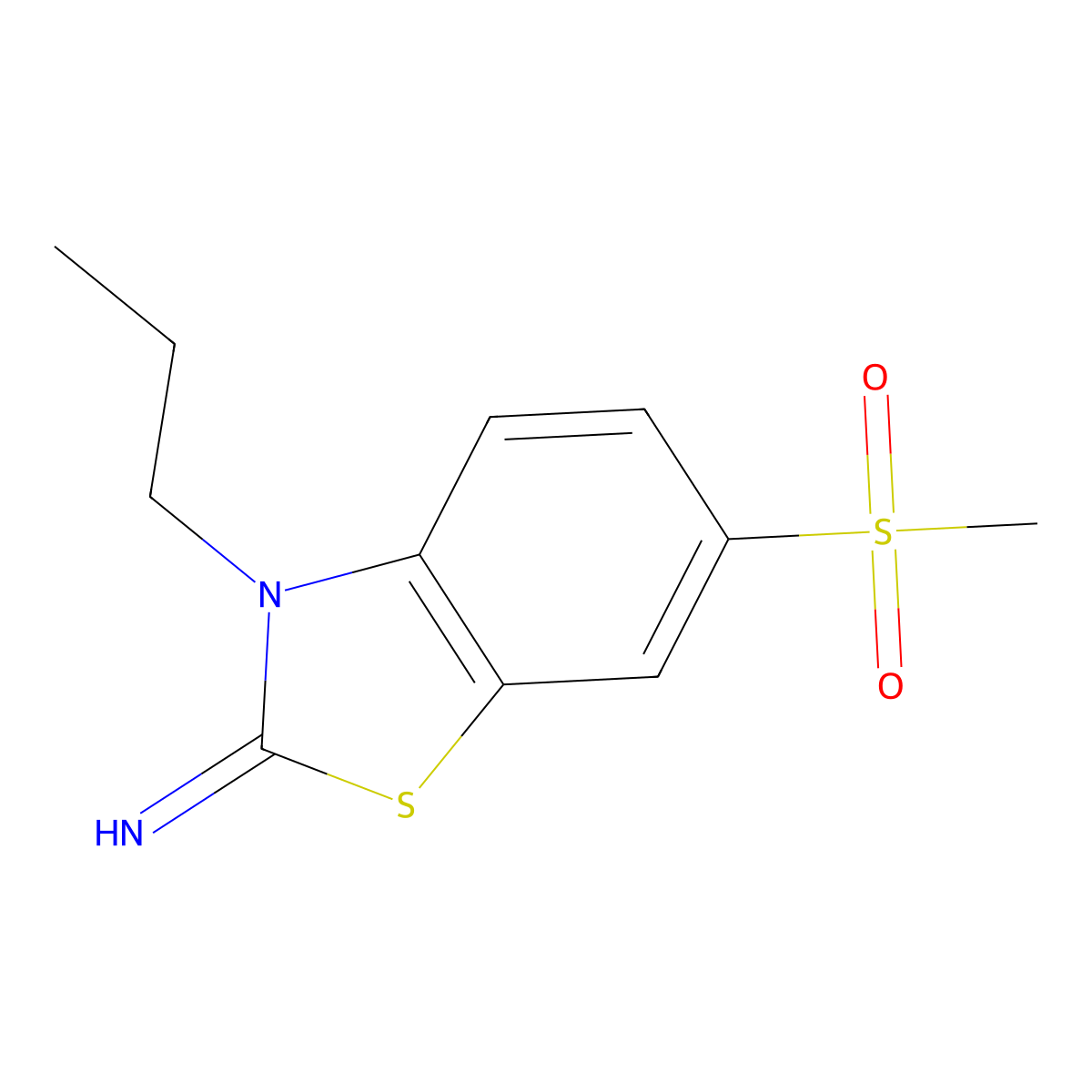 6-(methylsulfonyl)-3-propylbenzo[d]thiazol-2(3H)-imine molecular structure, CAS 1286732-83-9