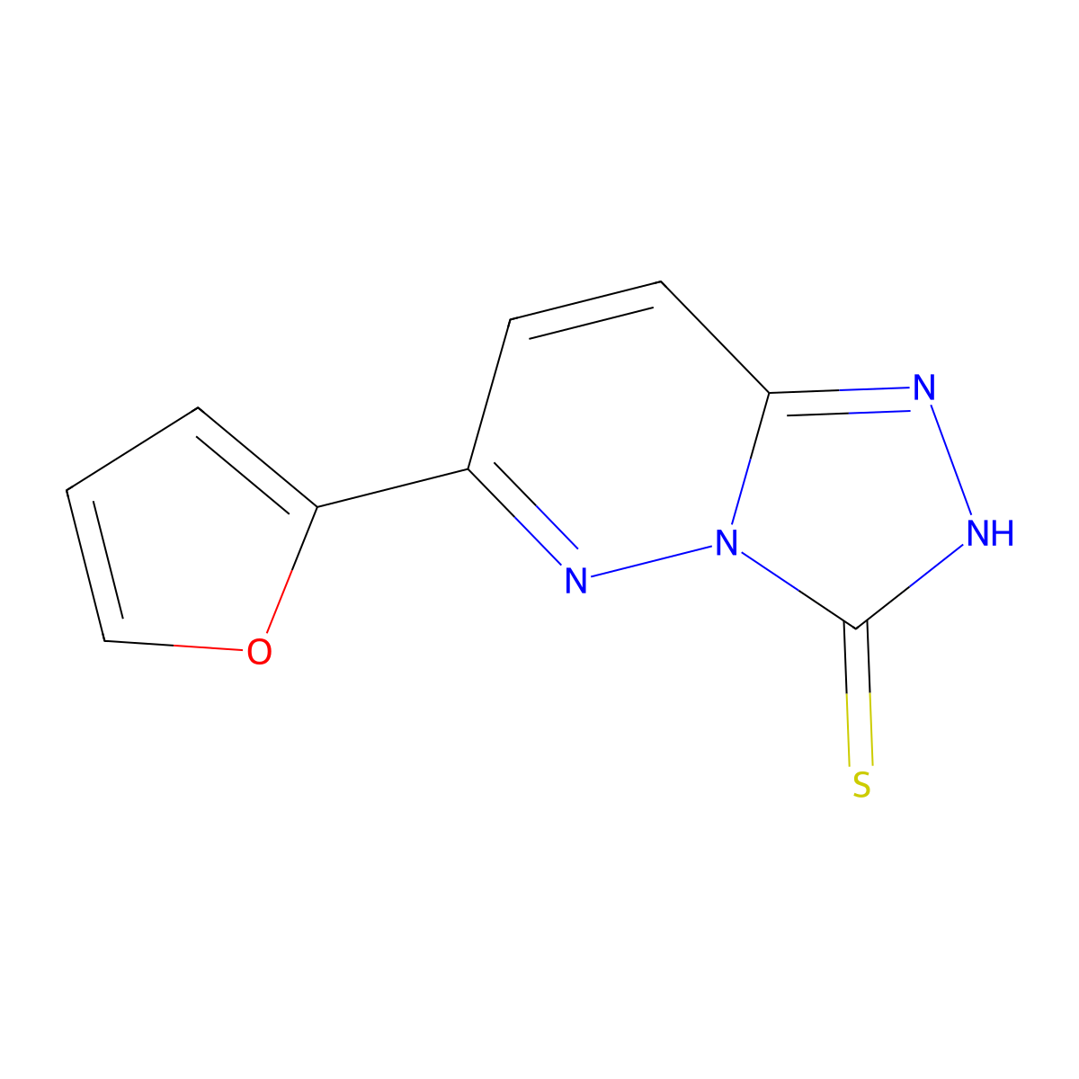 6-(Furan-2-yl)-[1,2,4]triazolo[4,3-b]pyridazine-3-thiol molecular structure, CAS 1286732-93-1