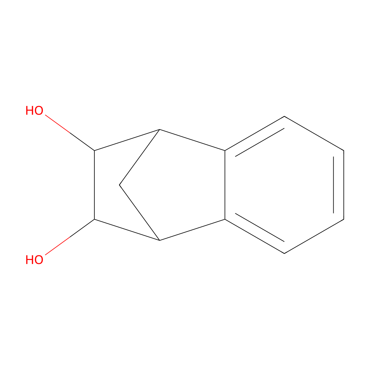 (2R,3S)-1,2,3,4-tetrahydro-1,4-methanonaphthalene-2,3-diol molecular structure, CAS 1286734-71-1