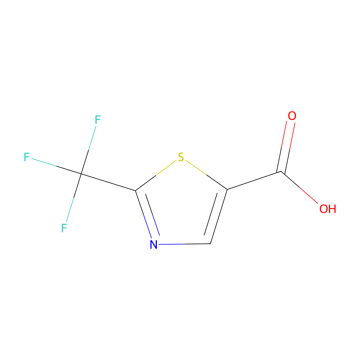 2-(Trifluoromethyl)-1,3-thiazole-5-carboxylic acid molecular structure, CAS 1286734-84-6