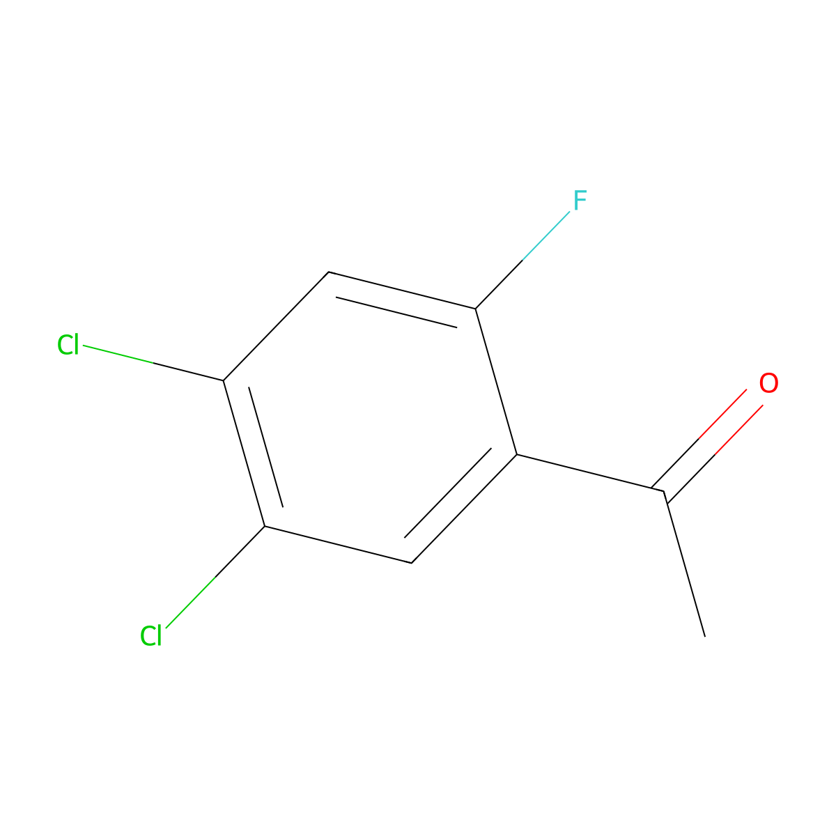 1-(4,5-Dichloro-2-fluorophenyl)ethanone molecular structure, CAS 1286734-89-1