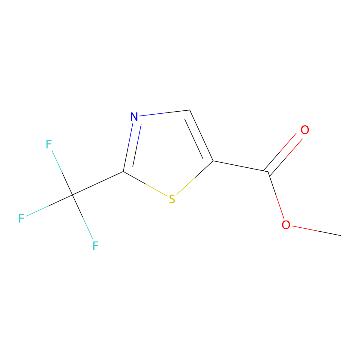 Methyl 2-(trifluoromethyl)thiazole-5-carboxylate molecular structure, CAS 1286734-94-8