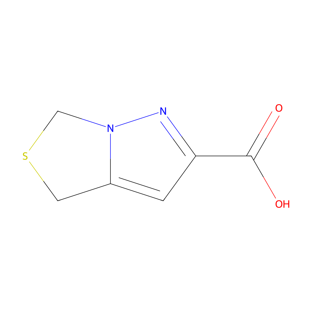 4,6-Dihydropyrazolo[1,5-c]thiazole-2-carboxylic acid molecular structure, CAS 1286753-94-3
