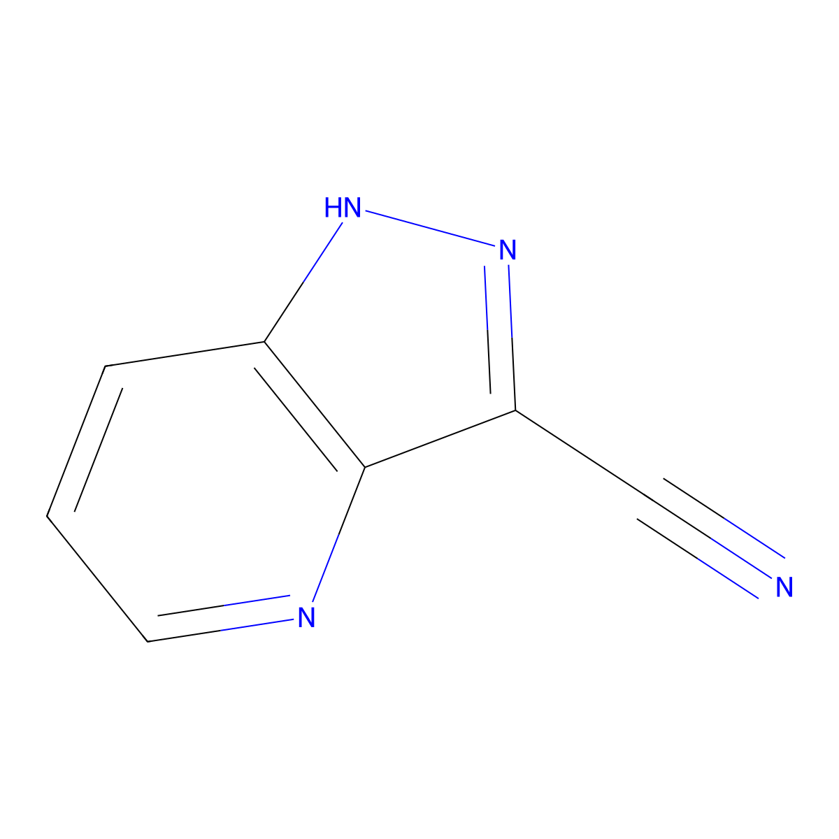 1H-Pyrazolo[4,3-b]pyridine-3-carbonitrile molecular structure, CAS 1286753-96-5
