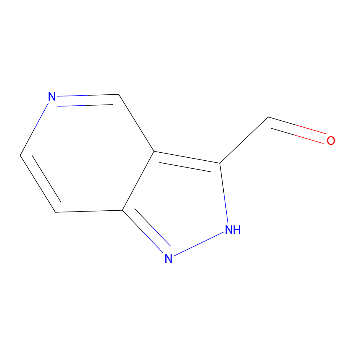 1H-pyrazolo[4,3-c]pyridine-3-carbaldehyde molecular structure, CAS 1286754-02-6