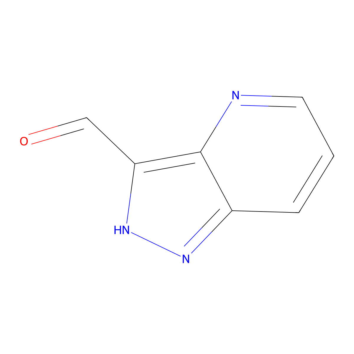 1H-Pyrazolo[4,3-b]pyridine-3-carbaldehyde molecular structure, CAS 1286754-05-9