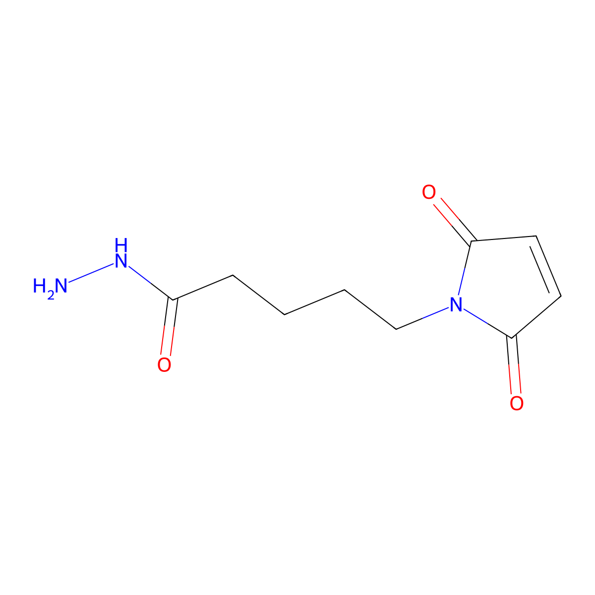 5-(2,5-Dioxo-2,5-dihydro-1H-pyrrol-1-yl)pentanehydrazide molecular structure, CAS 1286754-17-3