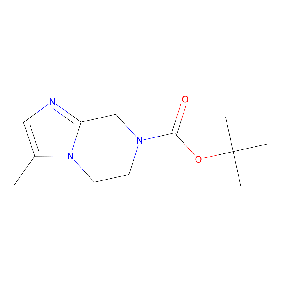 tert-butyl 3-methyl-5H,6H,7H,8H-imidazo[1,2-a]pyrazine-7-carboxylate molecular structure, CAS 1286754-24-2