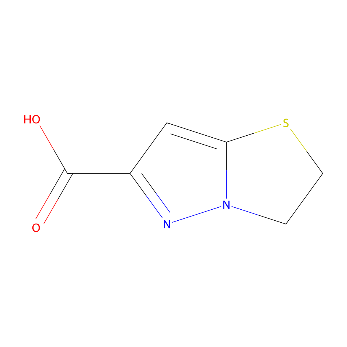 2,3-Dihydro-pyrazolo[5,1-b]thiazole-6-carboxylic acid molecular structure, CAS 1286754-48-0