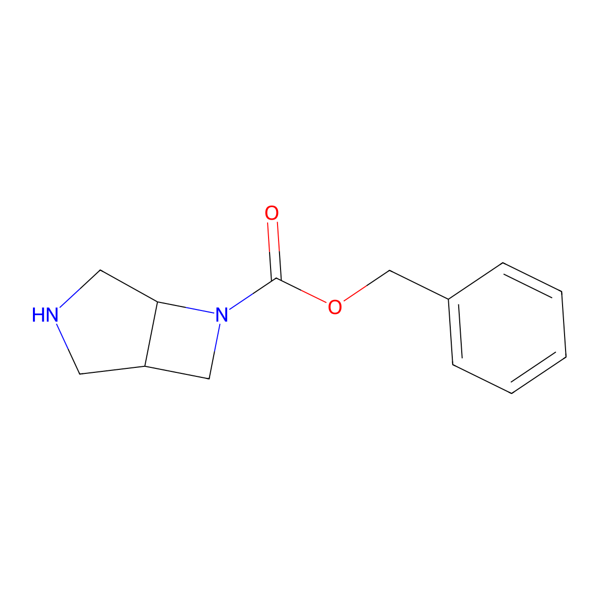 6-Cbz-3,6-diaza-bicyclo[3.2.0]heptane molecular structure, CAS 1286754-54-8