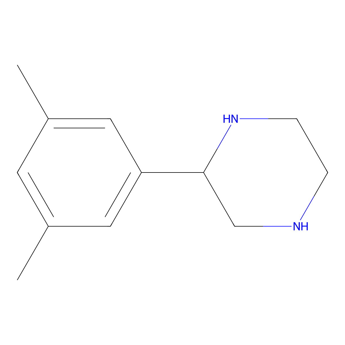 2-(3,5-Dimethylphenyl)piperazine molecular structure, CAS 1286754-93-5