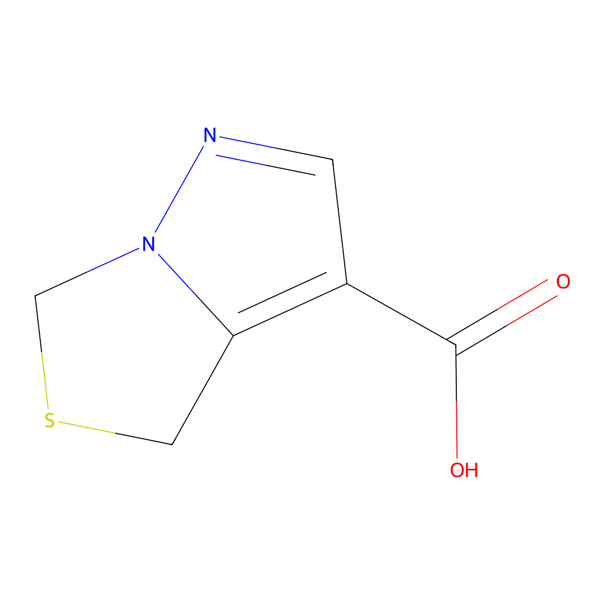 4,6-Dihydropyrazolo[1,5-c]thiazole-3-carboxylic acid molecular structure, CAS 1286755-08-5