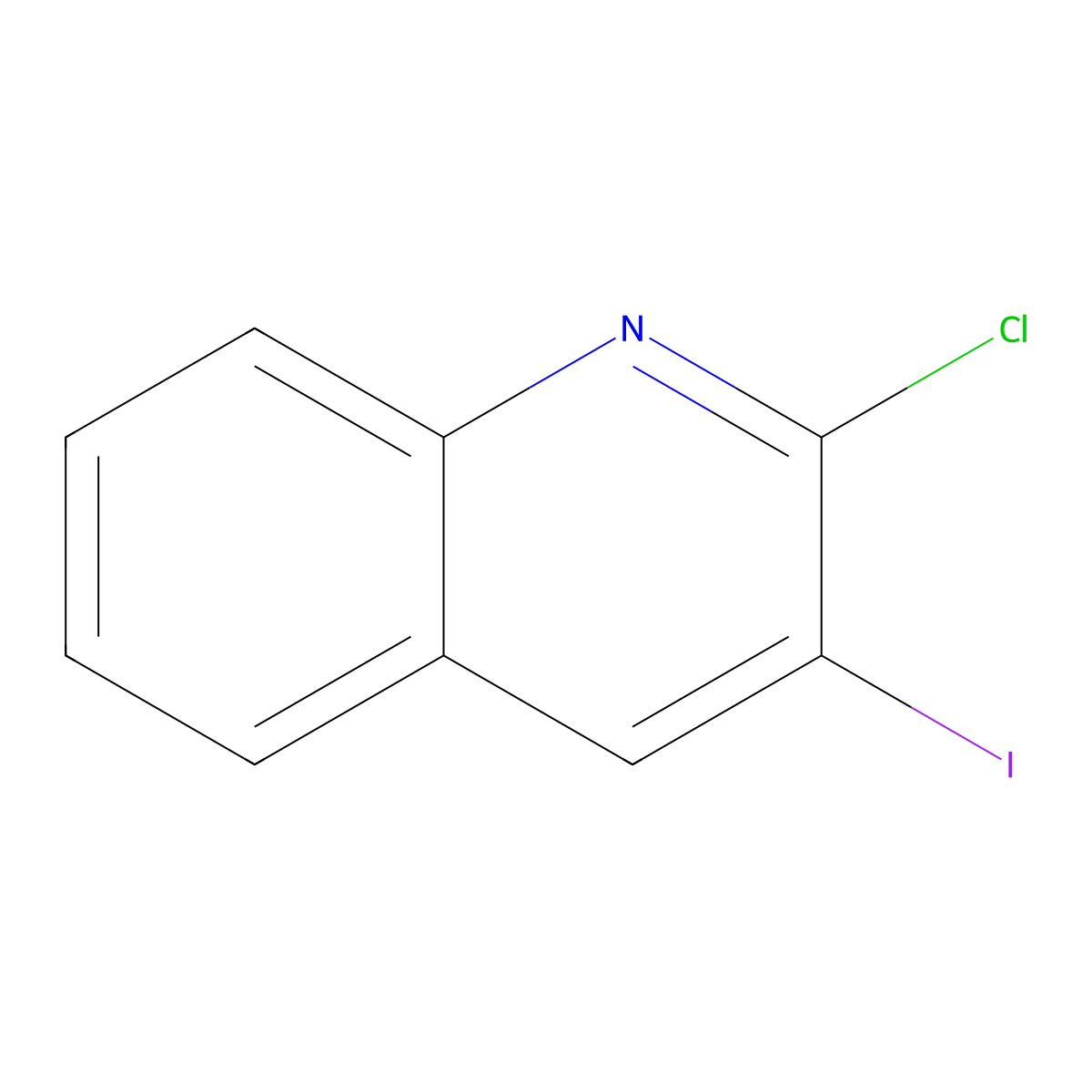 2-Chloro-3-iodoquinoline molecular structure, CAS 128676-85-7